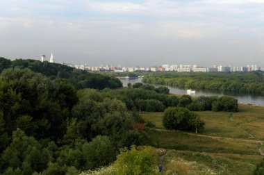 Moskova, Rusya-Temmuz 14, 2018: Moskova Imparatorluk arazisi Kolomenskoye yaz günü