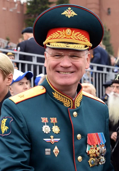 O representante oficial do Ministério da defesa do major-general da Federação Russa Igor Konashenkov — Fotografia de Stock