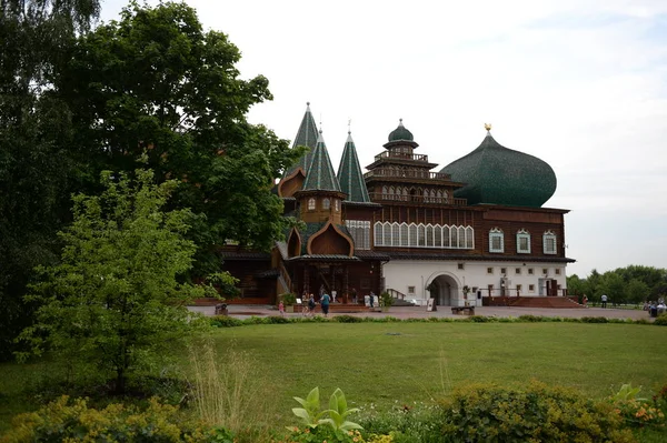 Moscow Russia July 2018 Wooden Palace Tsar Alexei Mikhailovich Kolomenskoye — Stock Photo, Image