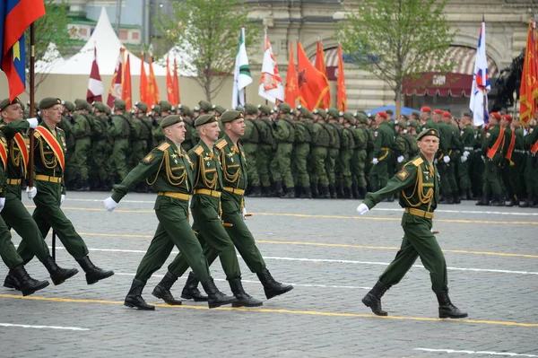 Leiter der Militärakademie der strategischen Raketentruppen Generalleutnant Sergei Nord bei der Militärparade — Stockfoto