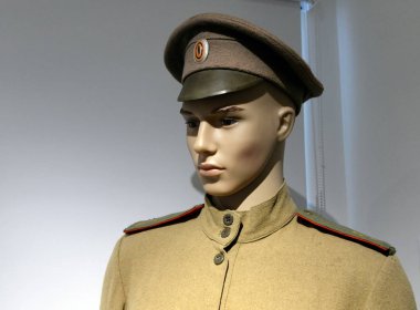  1914-1917 döneminde Rus ordusunun sıradan piyade şeklinde kukla