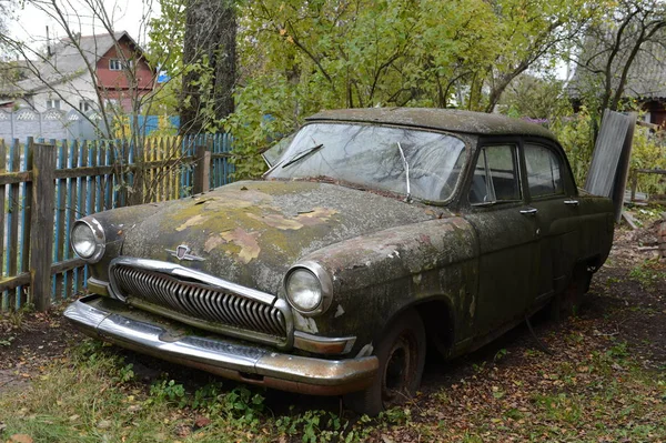 Vitebsk Belarus Outubro 2016 Velho Carro Gaz Volga Livre — Fotografia de Stock