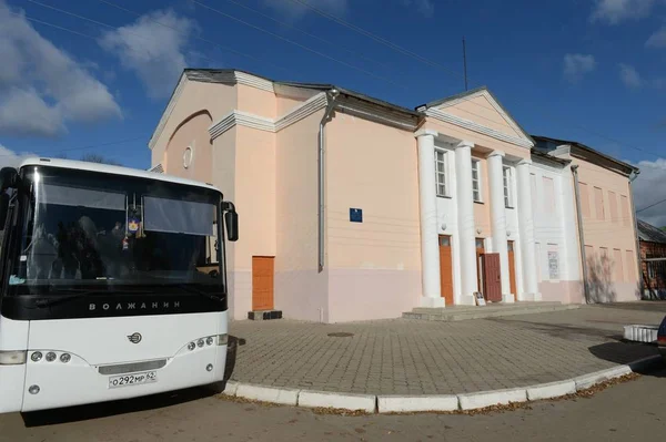 Ryazhsk Rusia Octubre 2017 Autobús Casa Cultura Del Distrito Ryazhsky — Foto de Stock