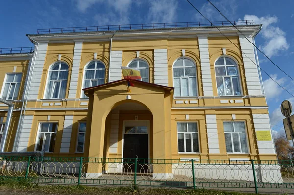 Ryazhsk Russia Ottobre 2017 Scuola Secondaria Nella Città Ryazhsk Regione — Foto Stock