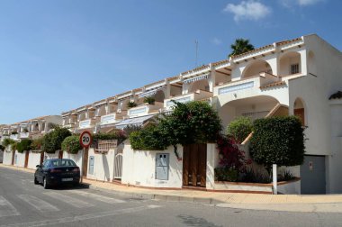 ORIHUELA, COSTA BLANCA, SPAIN 19 Eylül 2018: Orihuela 'daki Costa Blanca' da ikamet ediyorlar. İspanya