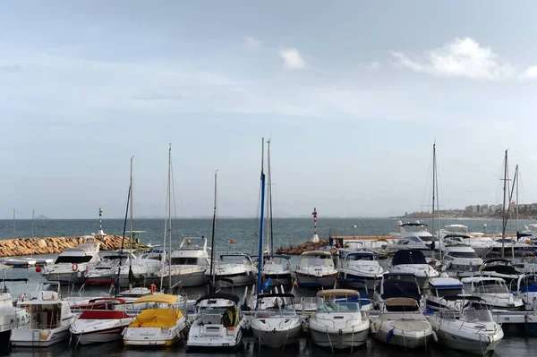 Orihuela Costa Blanca Spanin September 2018 Yacht Marina Vid Dehesa — Stockfoto