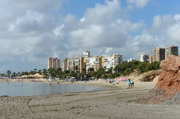 Orihuela Costa Blanca Spain September 2018 Playa Campoamor Beach Orihuela — 图库照片