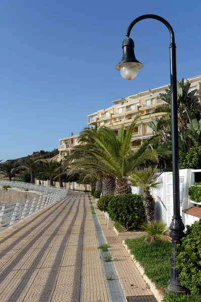 Orihuela Costa Blanca Ισπανια Σεπτεμβριου 2018 Πεζόδρομος Στην Costa Blanca — Φωτογραφία Αρχείου