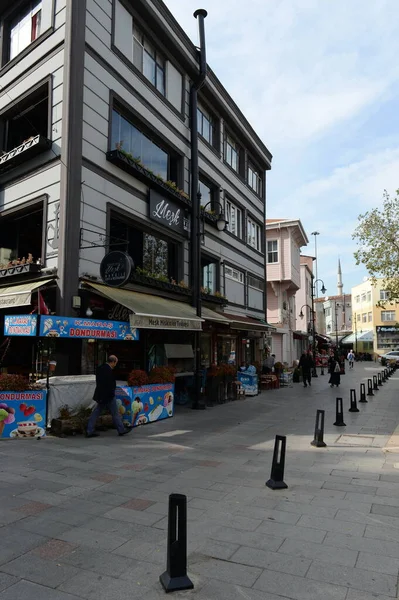 Istanbul Turquia Novembro 2019 Eyup Iskele Street Distrito Eyupsultan Istambul — Fotografia de Stock