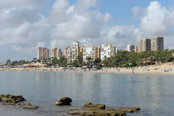 Orihuela Costa Blanca Španělsko Září 2018 Playa Campoamor Beach Orihuela — Stock fotografie