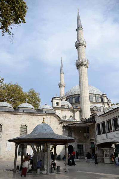 Istanbul Turkey Listopad 2019 Meczet Sułtana Eyupa Jest Głównym Sanktuarium — Zdjęcie stockowe