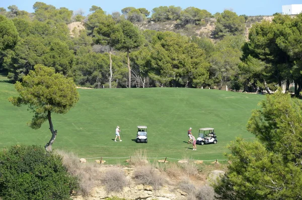Orihuela Costa Blanca Spain September 2018 People Play Golf Course — Stock Photo, Image