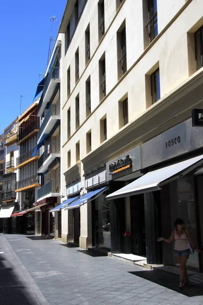 Seville Spain July 2011 Old Narrow Street Center Seville — Stock Photo, Image