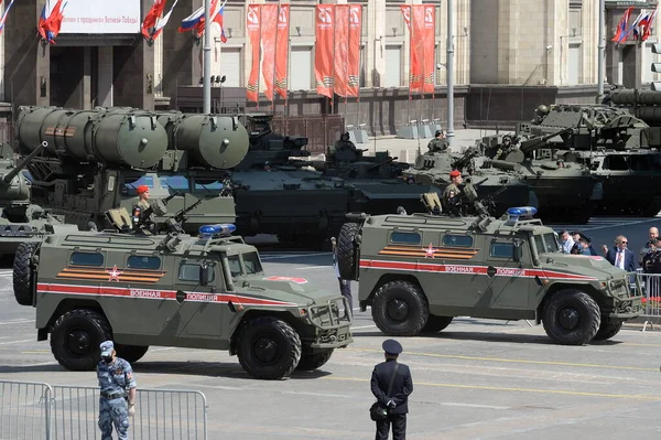 Moscow Russia June 2020 장갑차 Tiger Military Police Okhony Ryad — 스톡 사진