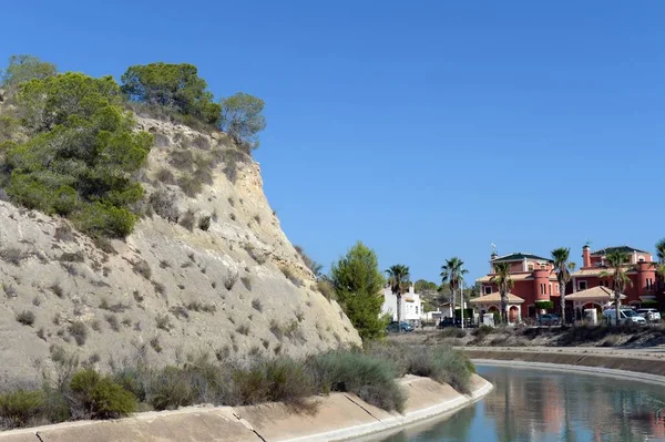 Orihuela Costa Blanca Spain September 2018 Water Channel Orihuela Costa — Stock Photo, Image