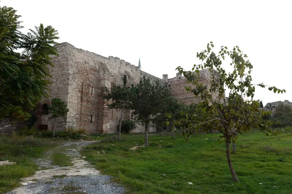 Istanbul Turkey November 2019 Walls Ancient Constantinople Anemas Prison Istanbul — Stock Photo, Image