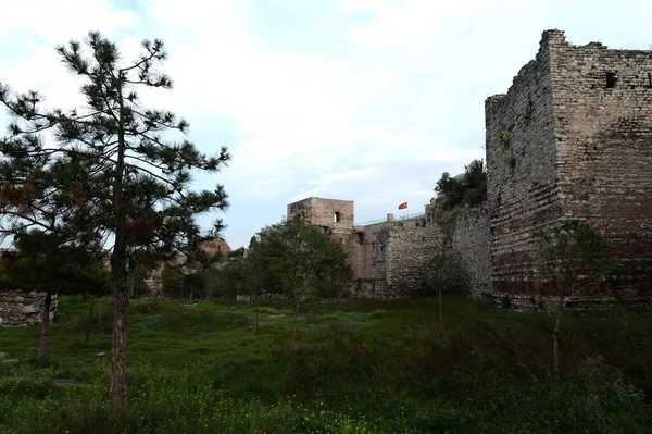 Istanbul Turquie Novembre 2019 Les Murs Ancienne Constantinople Prison Des — Photo