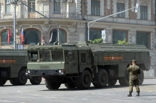 Moscú Rusia Junio 2020 Sistema Misiles Tácticos Operativos 9K720 Iskander — Foto de Stock