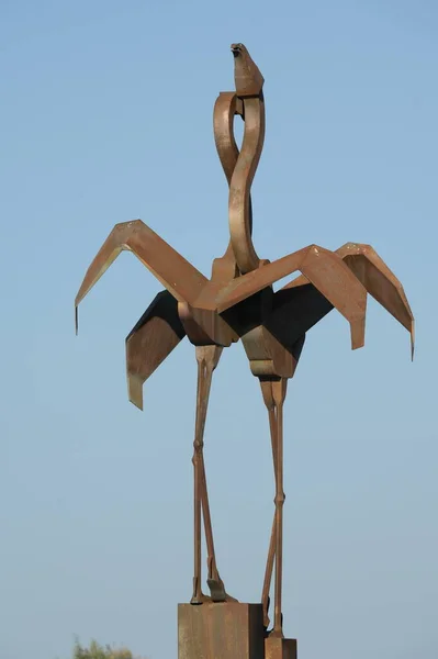 San Pedro Del Pinatar Espanha Setembro 2018 Escultura Flamingo San — Fotografia de Stock