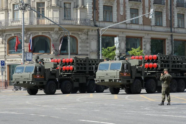 Moscú Rusia Junio 2020 Lanzador Del Sistema Defensa Aérea 350 — Foto de Stock