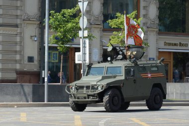 MOSCOW, RUSSIA - 20 Haziran 2020: Çok amaçlı zırhlı araç 