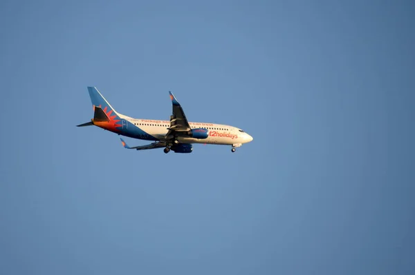 San Pedro Del Pinatar Spanien September 2018 Eine Boeing 737 — Stockfoto