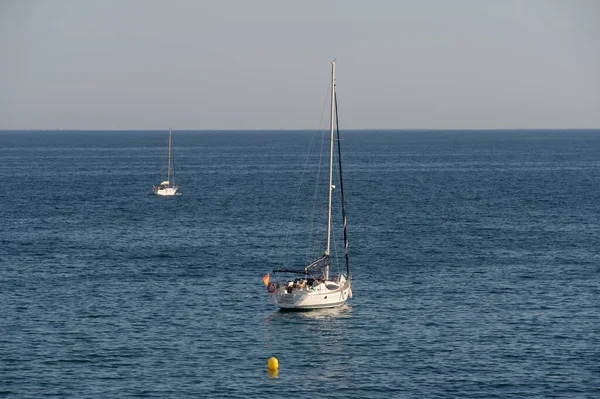 Orihuela Costa Blanca Spain September 2018 Yacht Coast Costa Blanca — Stock Photo, Image