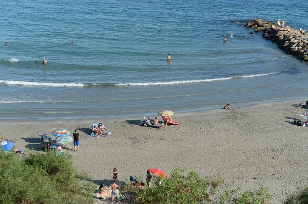 Orihuela Costa Blanca Spanje September 2018 Playa Cabo Roig Strand — Stockfoto