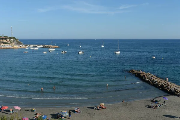 Orihuela Costa Blanca Espanha Setembro 2018 Praia Cabo Roig Orihuela — Fotografia de Stock