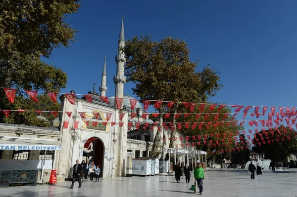 Istanbul Turkey Listopad 2019 Meczet Sułtana Eyupa Jest Głównym Sanktuarium — Zdjęcie stockowe