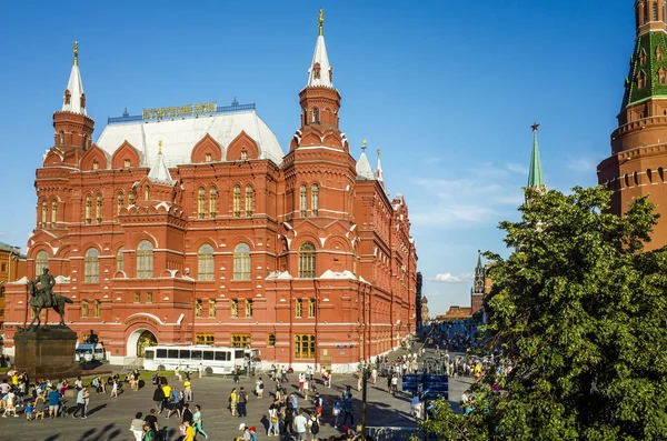 Moscow Russia June 2018 Historical Museum Monument Zhukov Red Square — Stock Photo, Image