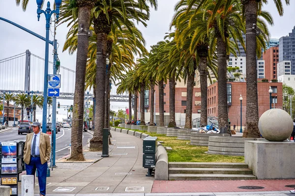 San Francisco California Eua Maio 2018 Vista Ponte Caminhada Longo — Fotografia de Stock