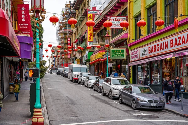 San Francisco California Usa May 2018 Everyday Life Chinatown Shops — Stock Photo, Image