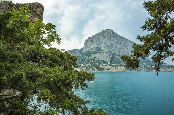 Pohled Green Bay Sudak Okres Krym — Stock fotografie