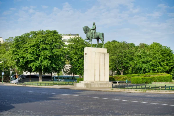 París Francia Mayo 2018 Monumento Mariscal Ferdinand Foch Plaza Trocadero — Foto de Stock