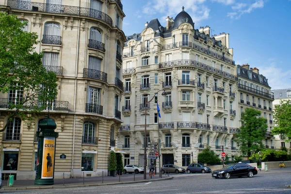 Paříž Francie Května 2018 Historických Budov Jednom Centrálních Ulicích Města — Stock fotografie