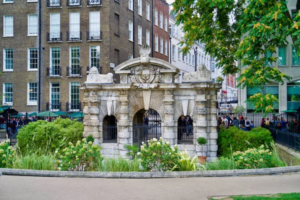 Londra Settembre 2018 Embankment Gardens Punto Riferimento Storico York Watergate — Foto Stock