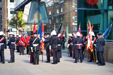Londra, İngiltere - 9 Eylül 2018: Muhafızlar Merkezi Londra'da. Kurtuluş Ordusu Uluslararası miras Merkezi