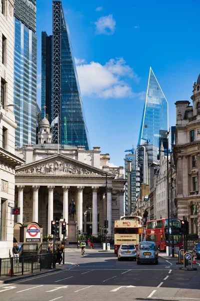 Londýn Září 2018 Procházka Centru Města Pohled Bank England Museum — Stock fotografie