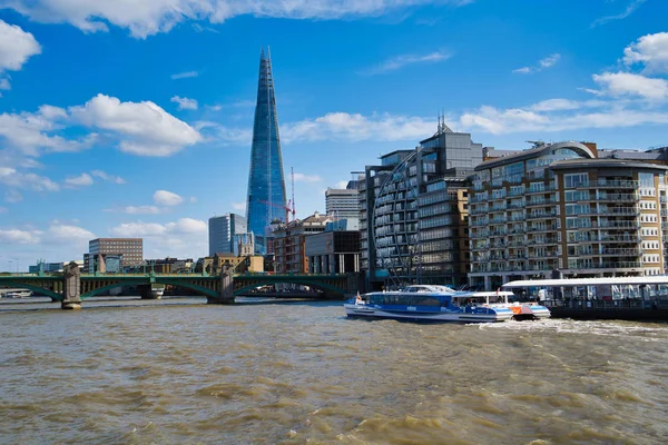 Londra Ngiltere Eylül 2018 Görünümü Thames Nehri Üzerinde Bir Zevk — Stok fotoğraf