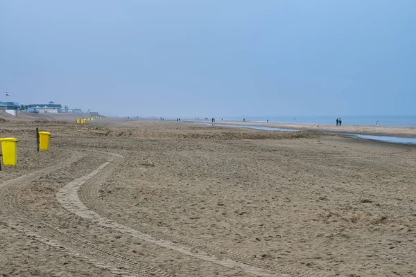 Deserted Beach Haya Países Bajos — Foto de Stock