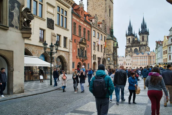 Praga Republika Czeska Marca 2019 Widok Popularnych Budynków Starego Miasta — Zdjęcie stockowe