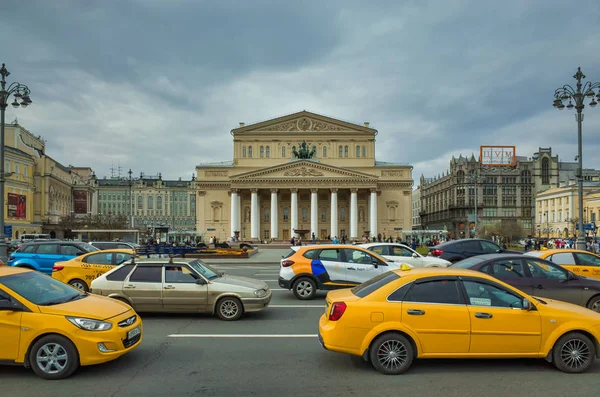 Moscow Rússia Abril 2019 Edifício Teatro Bolshoi Principal Etapa Balé — Fotografia de Stock