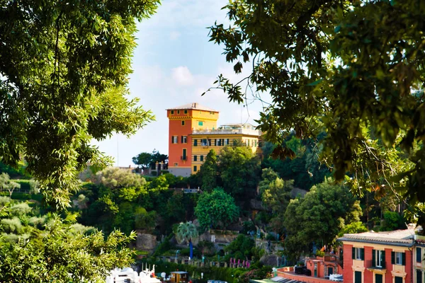 Portofino Talya Ağustos 2019 Avrupa Nın Popüler Tatil Beldesi Portofino — Stok fotoğraf