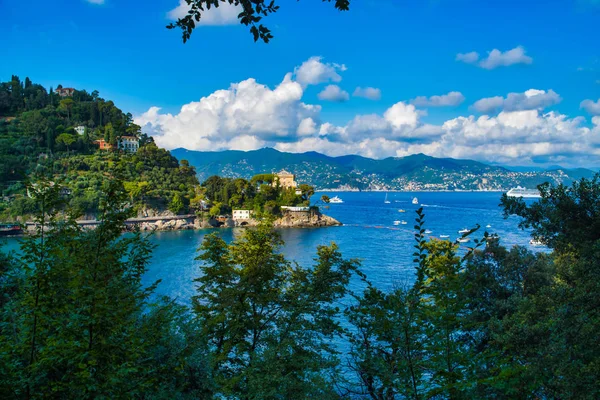 Paraji Liguria Italy August 2019 Bay Liguria Regina Beautiful Sea — Stock Photo, Image