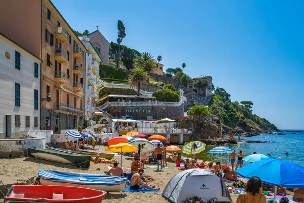 Sestri Levante Liguria Italy August 2019 Resort Town Riviera Levante — стокове фото