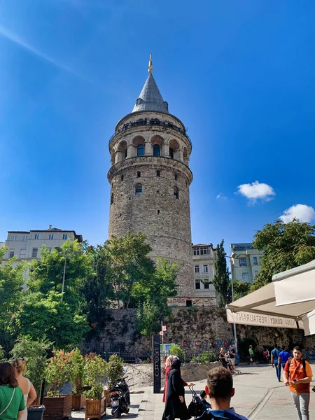 Istanbul Turchia Settembre 2019 Torre Galata Nella Parte Europea Istanbul — Foto Stock