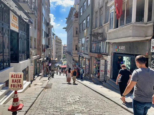 Estambul Turquía Septiembre 2019 Compras Una Las Calles Ciudad Amplio — Foto de Stock