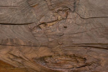 Eski doğal desenli ahşap doku yüzeyi. Tedavi edilmemiş doğal ahşap kirişler. Kaliteli ahşap doku.