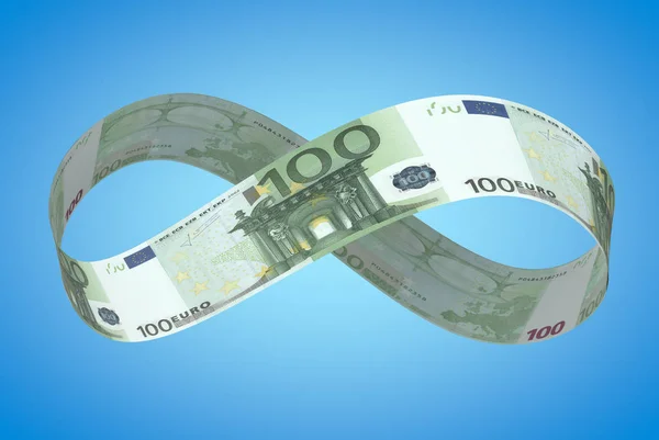 Sonsuz Euro - Sonsuz para kavramı (3d render).